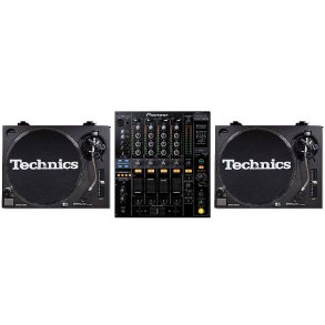 Udlejning - Technics 1210 MK2 (2 stk) + Pioneer DJM-800