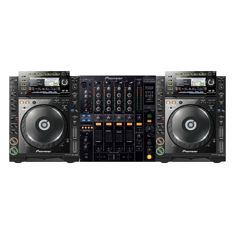 Udlejning - Pioneer CDJ2000 (2stk.) / DJM800