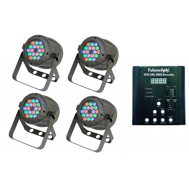 Udlejning - LED Par Mini Bundel m. styring