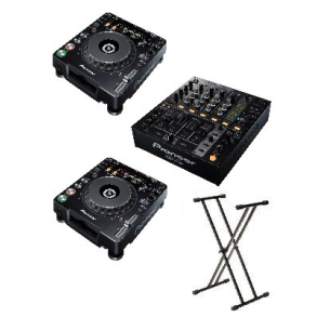 Pioneer DJ Pult Udlejning (2 x CDJ-1000mk3+ DJM-700 Mixer)