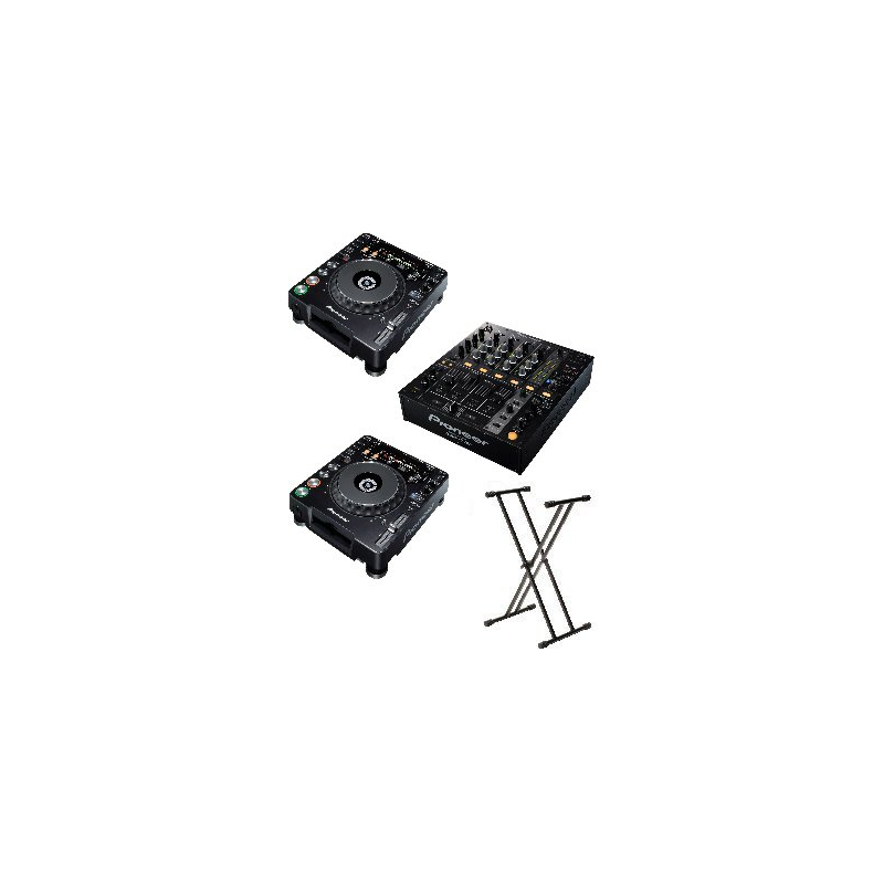 Pioneer DJ Pult Udlejning (2 x CDJ-1000mk3+ DJM-700 Mixer)