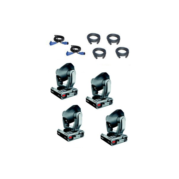 Moving Heads (4 stk. Professionelle Robe)